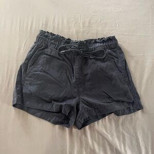 LOFT High Waist Charcoal Shorts
